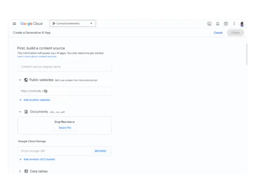 Google Gen app Builder